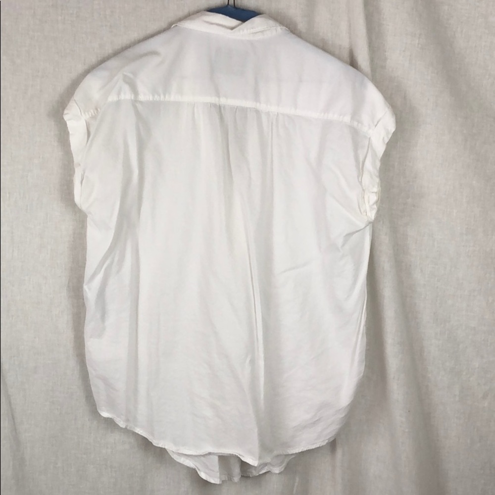 White Abercrombie Button Up - image 3